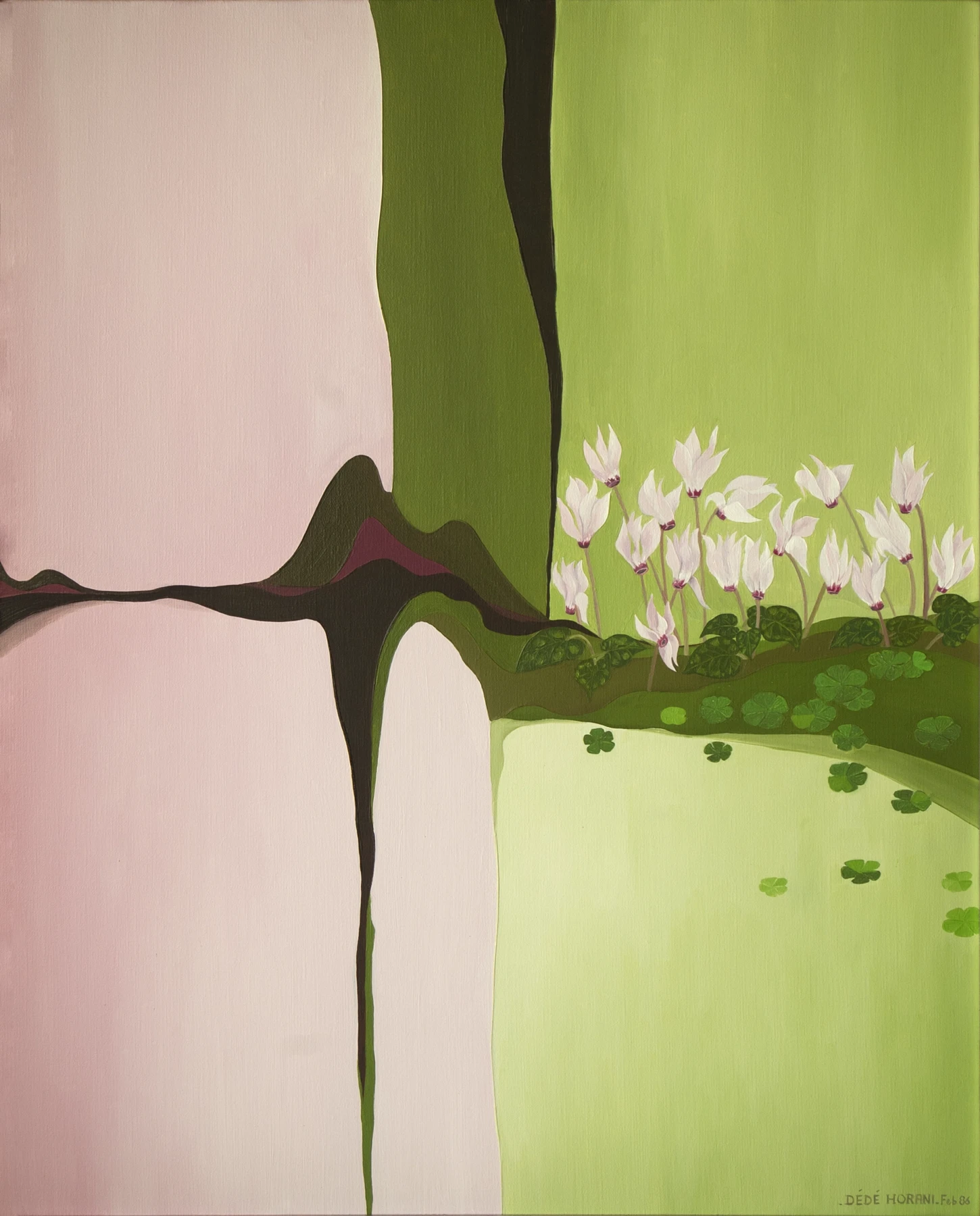 Cyclamens by Dédé Hourani